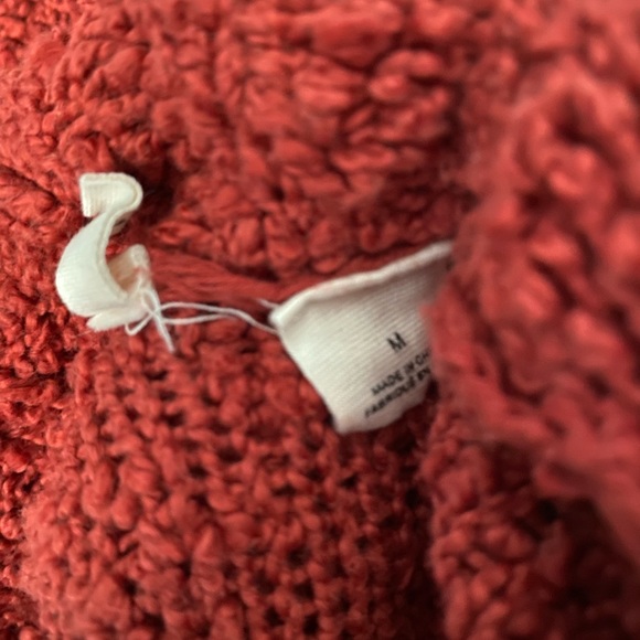 Anthro x Moth orange knit sweater top med - Picture 4 of 6